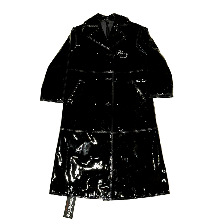 leather trenchcoat