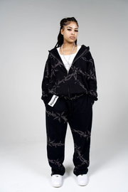 Barbwire Rhinestone Sweats