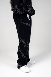 Barbwire Rhinestone Sweats