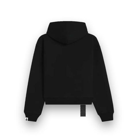 black basic streetwear hoodie