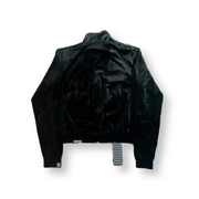 always tired black track jacket