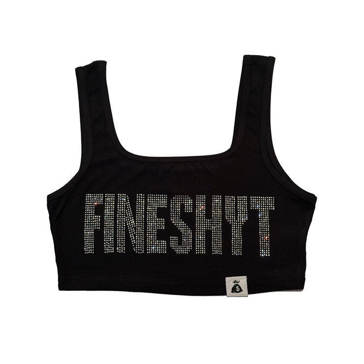 Black Fine Shyt Top