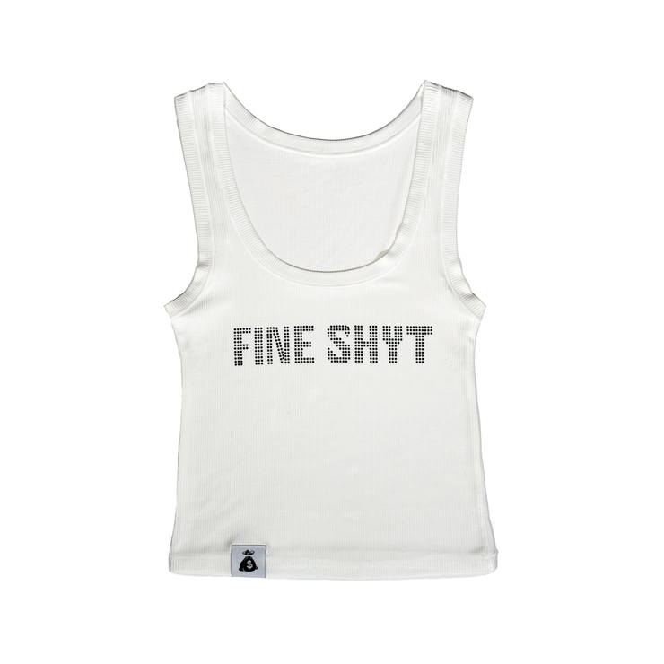 Fine Shyt Croptop White
