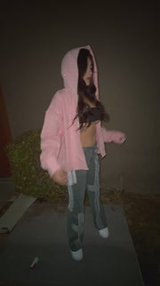 Bubblegum Zip-Up