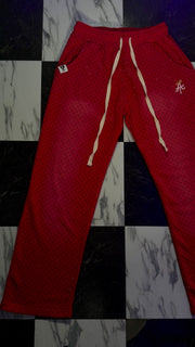 Red Rhinestone Baggy Sweats