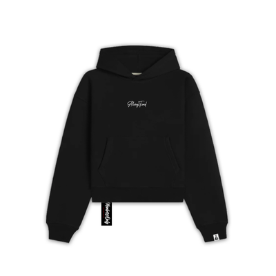 black basic streetwear hoodie